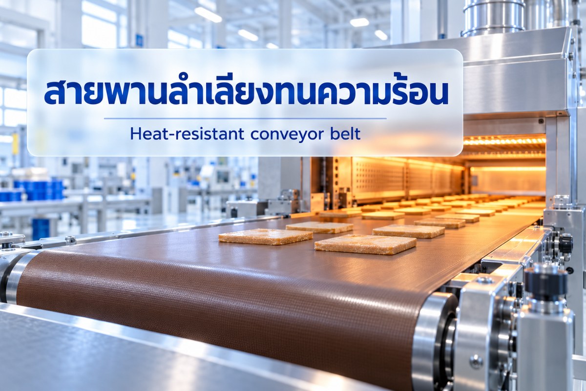 สายพานลำเลียงทนความร้อน เลือกอย่างไรสำหรับเตาอบ เครื่องฟิวส์ และเครื่องซีล?