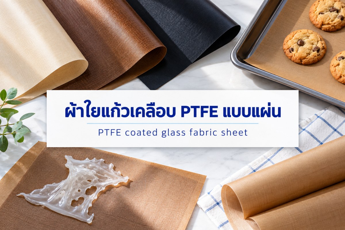 ผ้าใยแก้วเคลือบ PTFE แบบแผ่น คืออะไร และเหมาะกับงานประเภทใด?