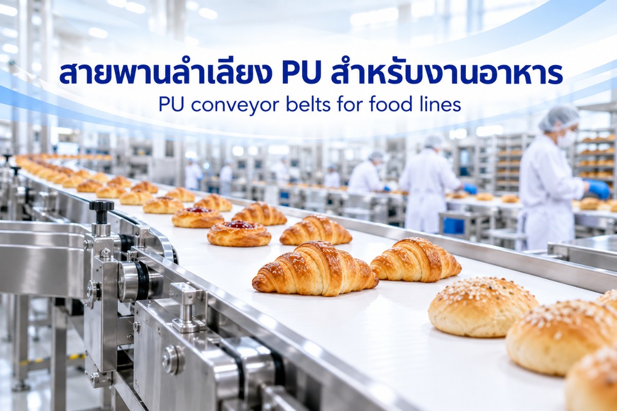 สายพานลำเลียง PU เหมาะกับงานใด และควรเลือกจากปัจจัยอะไร?
